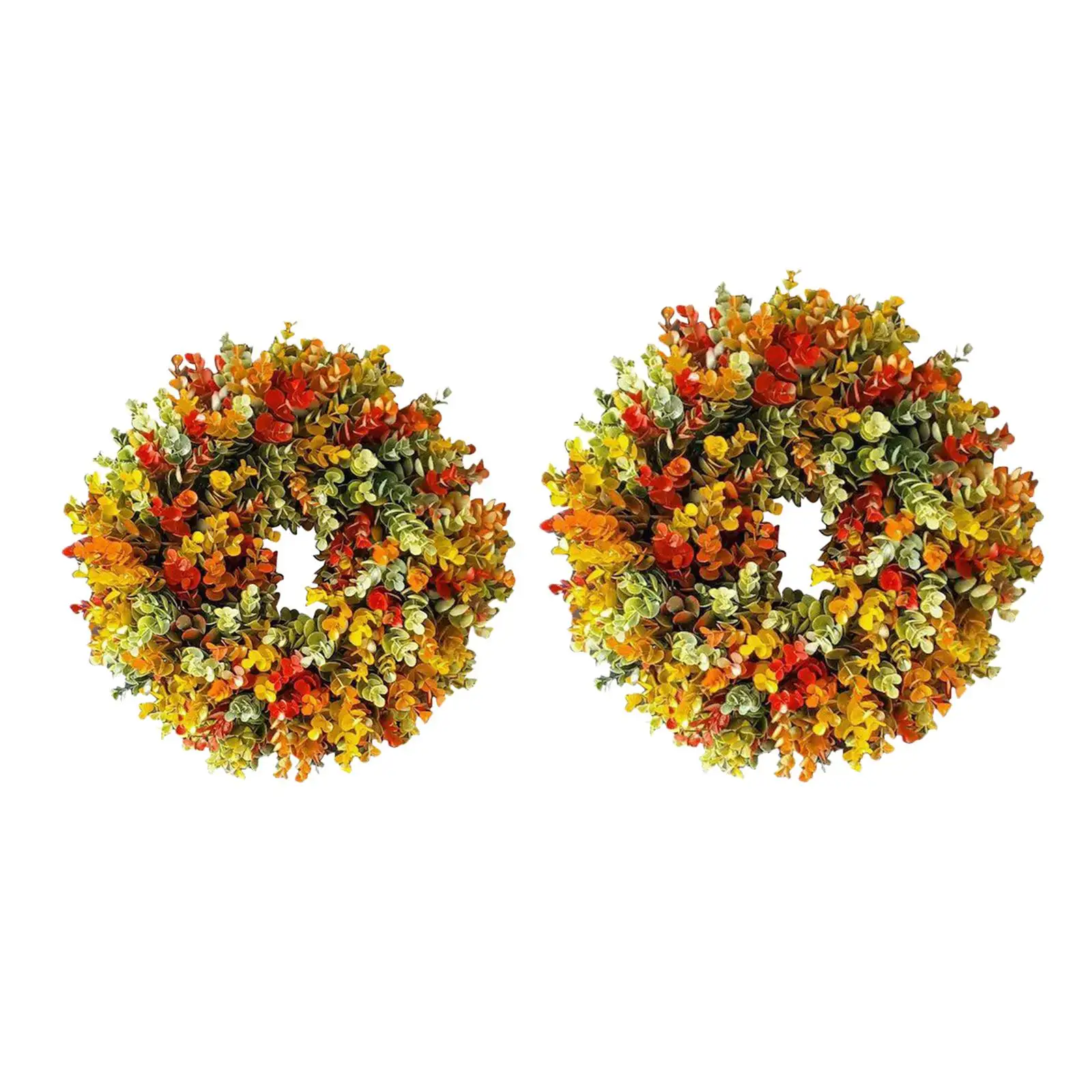 

Artificial Autumn Garland Eucalyptus Wreath Home Office Wall Wedding Decor Festival Celebration Ornaments