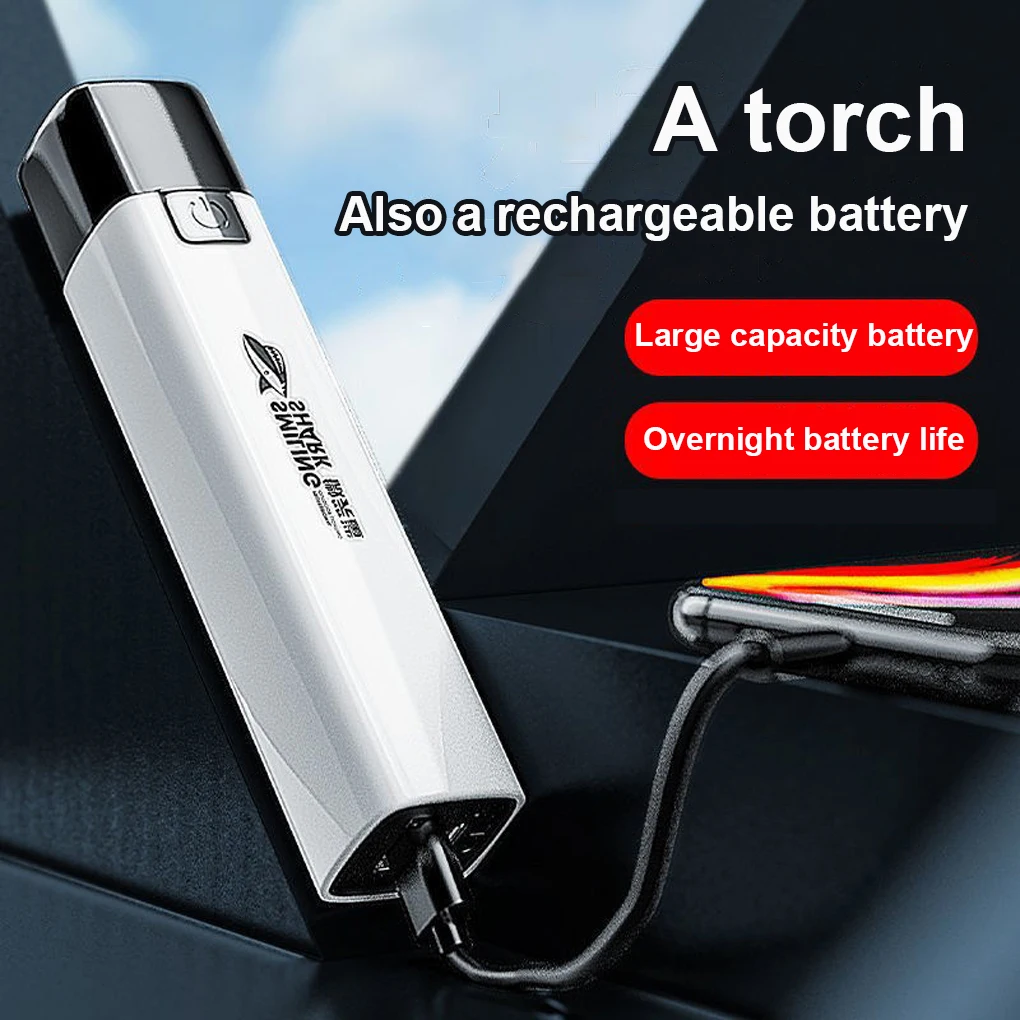 

Flashlight Torch Multi-function 3 Mode Lamp Long Range Light Power Bank Lantern for Outdoor Working Hiking Emergency