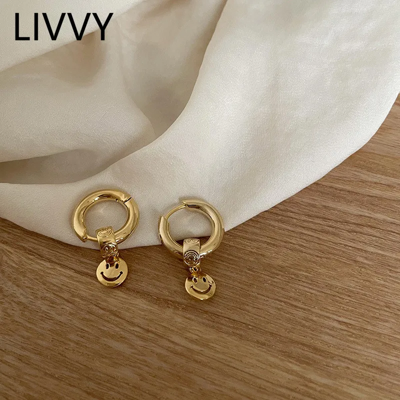Серьги-гвоздики LIVVY для женщин и пар простые модные украшения короткой вечеринки