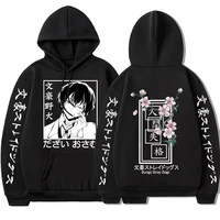 japanese anime bungo stray dogs dazai osamu spring autumn sweatshirt for womanman hoodies manga cosplay mens loose tracksuit