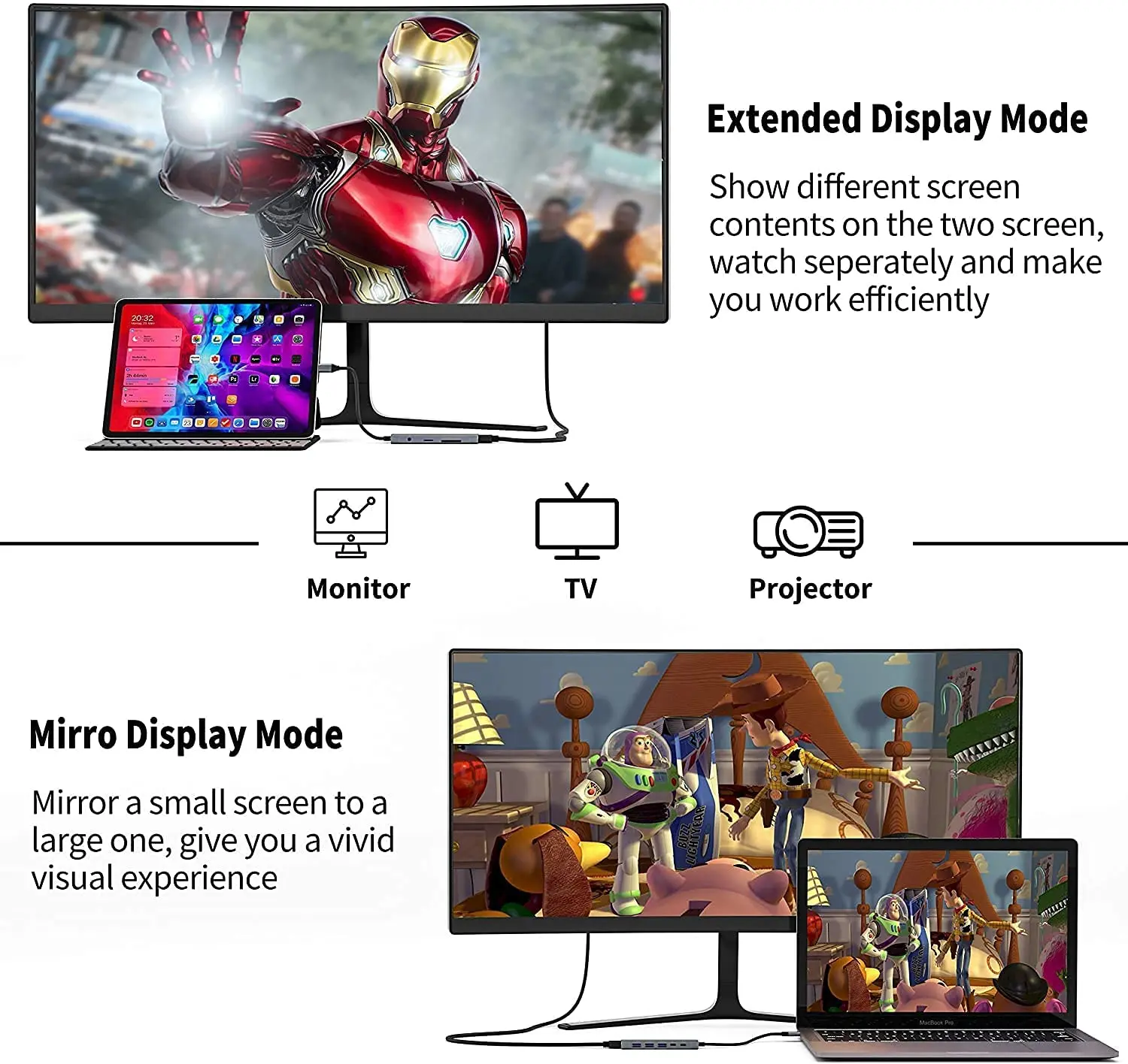 Концентратор USB C для iPad Pro Air 9 в 1 адаптер с 4K HDMI PD зарядкой SD/Micro Card ридер 3 0 5 мм