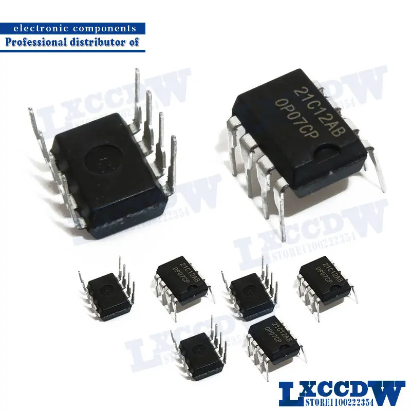 

100 шт. OP07CP DIP8 OP07 DIP-8 новый и оригинальный IC