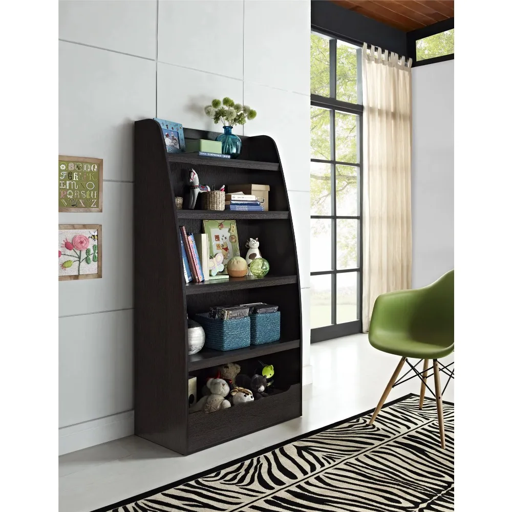 

Ameriwood Home Mia Kids' 4-Shelf Bookcase, Espresso