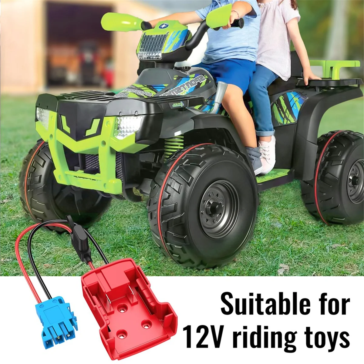 Адаптер для силовых колес аккумулятора Milwaukee M18 с проводным соединителем 12AWG