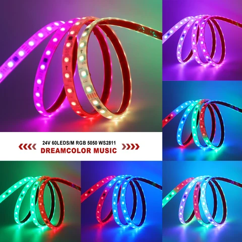 HEGEHE RGB Светодиодная лента WS2811 24В