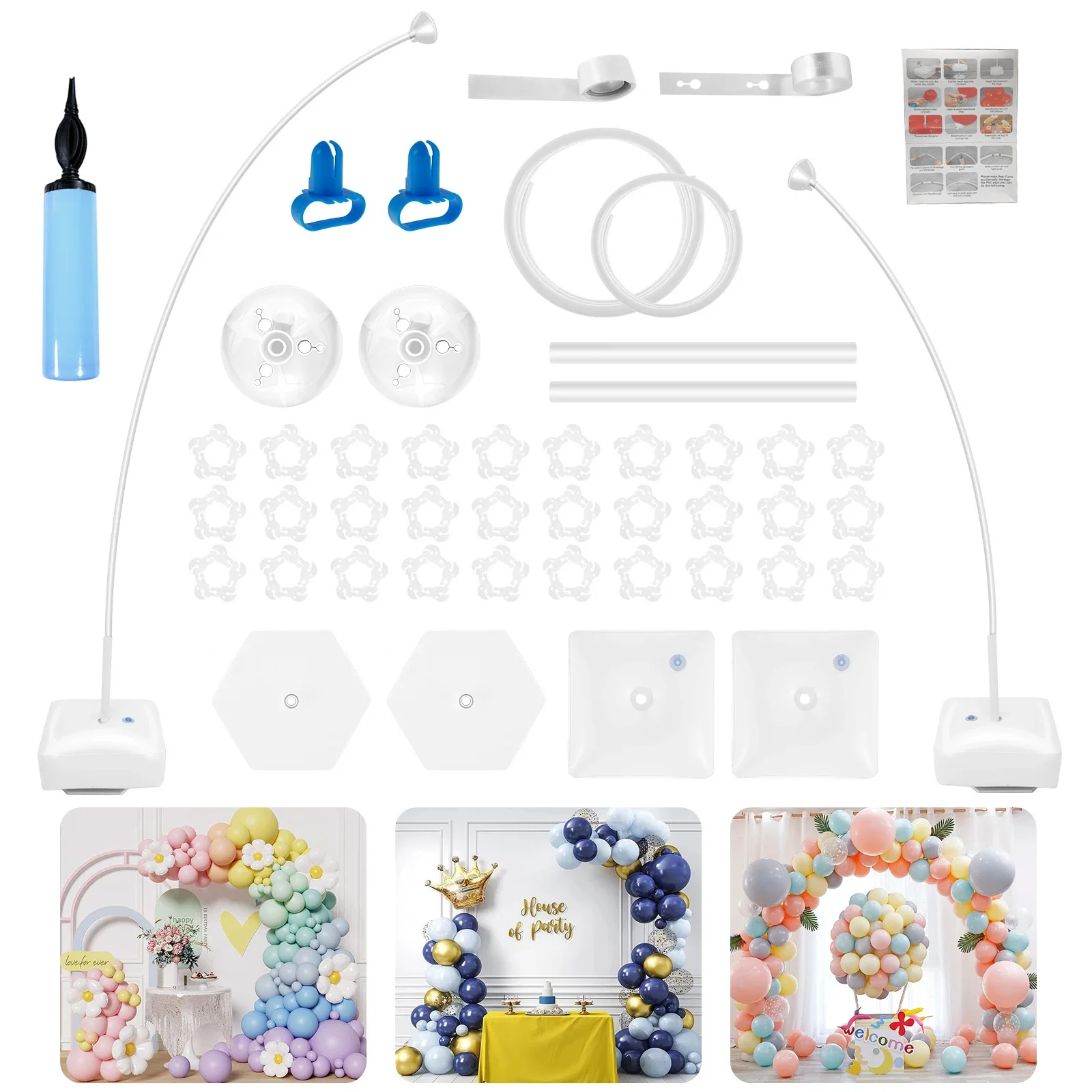 Подставка для воздушного шара многоразовая свадьбы дня рождения Рождества