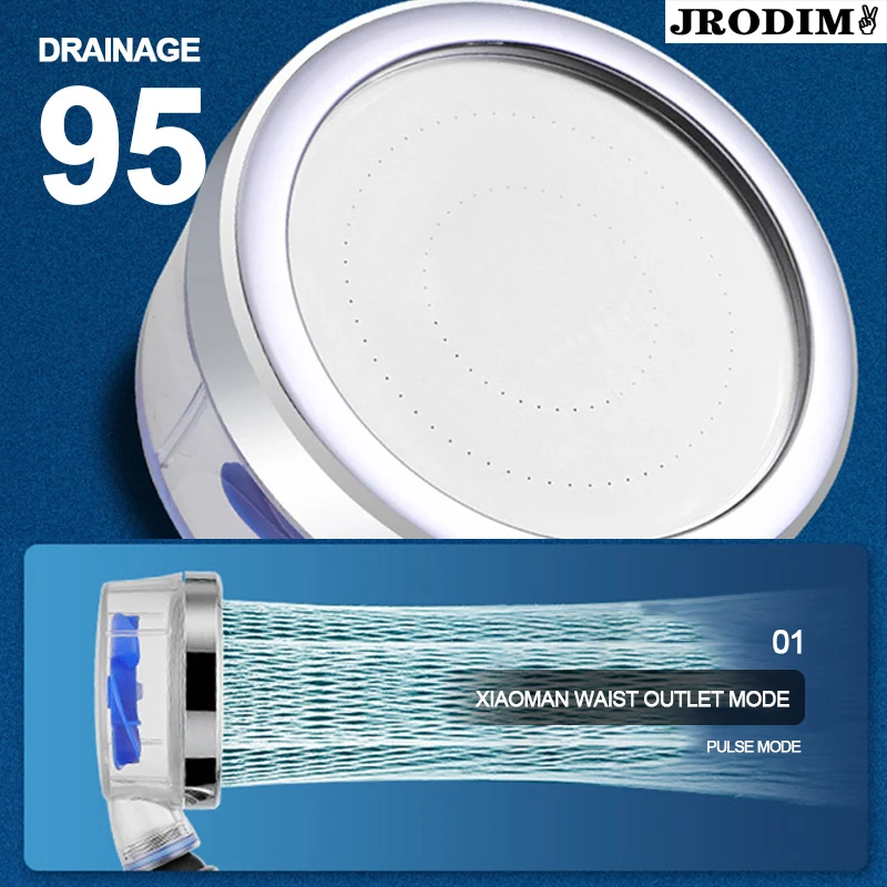 

Насадка для душа SPA Water 360, поворотная Лейка для душа, аксессуары для ванной комнаты высокого давления, экономия распыления турбокомпрессора