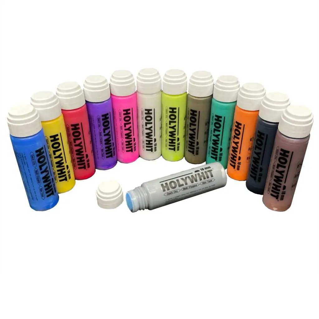

HOLYWHIT Graffiti Flow Pen Label Signature Pen Paint Pen 50ml/18mm Oily Pen Can Use With Ink