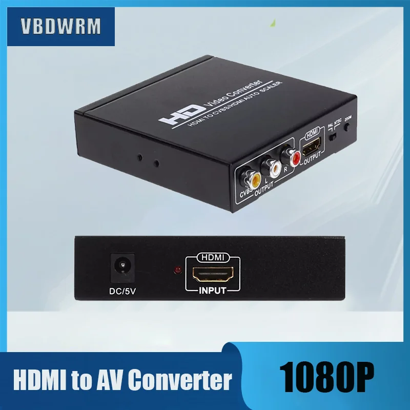 

Best HDMI To AV Converter Scaler HDMI to AV+HDMI Splitter adapter with Zoom Control and HDMI Pass-through for PS5 PS4 xbox