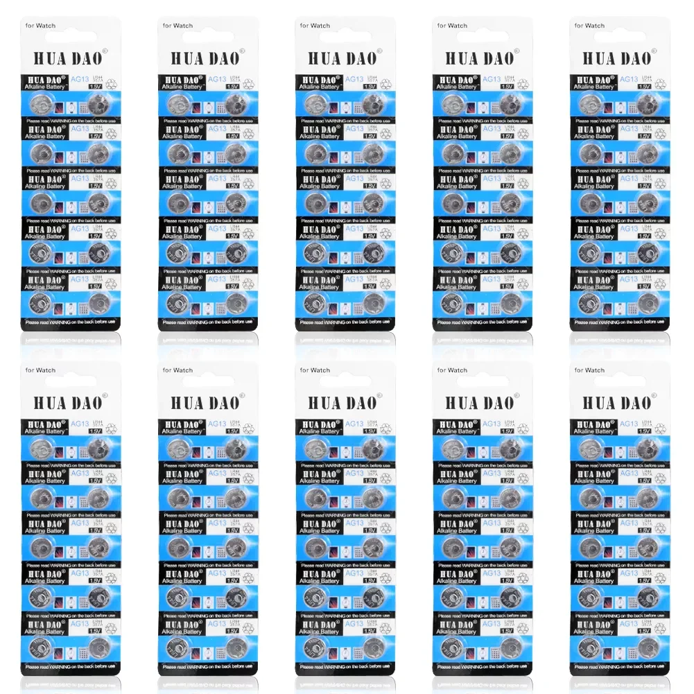 

NEW 100pcs AG13 Ag 13 LR44 LR 44 357 SR44 Lr44 Alkaline Button Coin Batteries 1.5V AG 13 LR1154 D303 G13 SR1154 SR44 SR44SW SR47