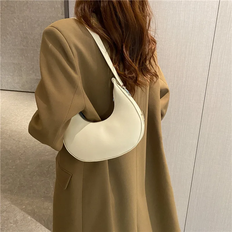

Fashion Handbag for Women PU Leather Shoulder Bag For Gilrs Underarm Bag Designer Portable Buy 1 Get 6 Pairs of Earrings Free