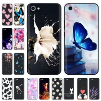 for vivo y81 y 81 case 6 22 painted soft tpu black silicone phone case for vivo y81 vivoy81 1808 1803 v1732a case cover shell