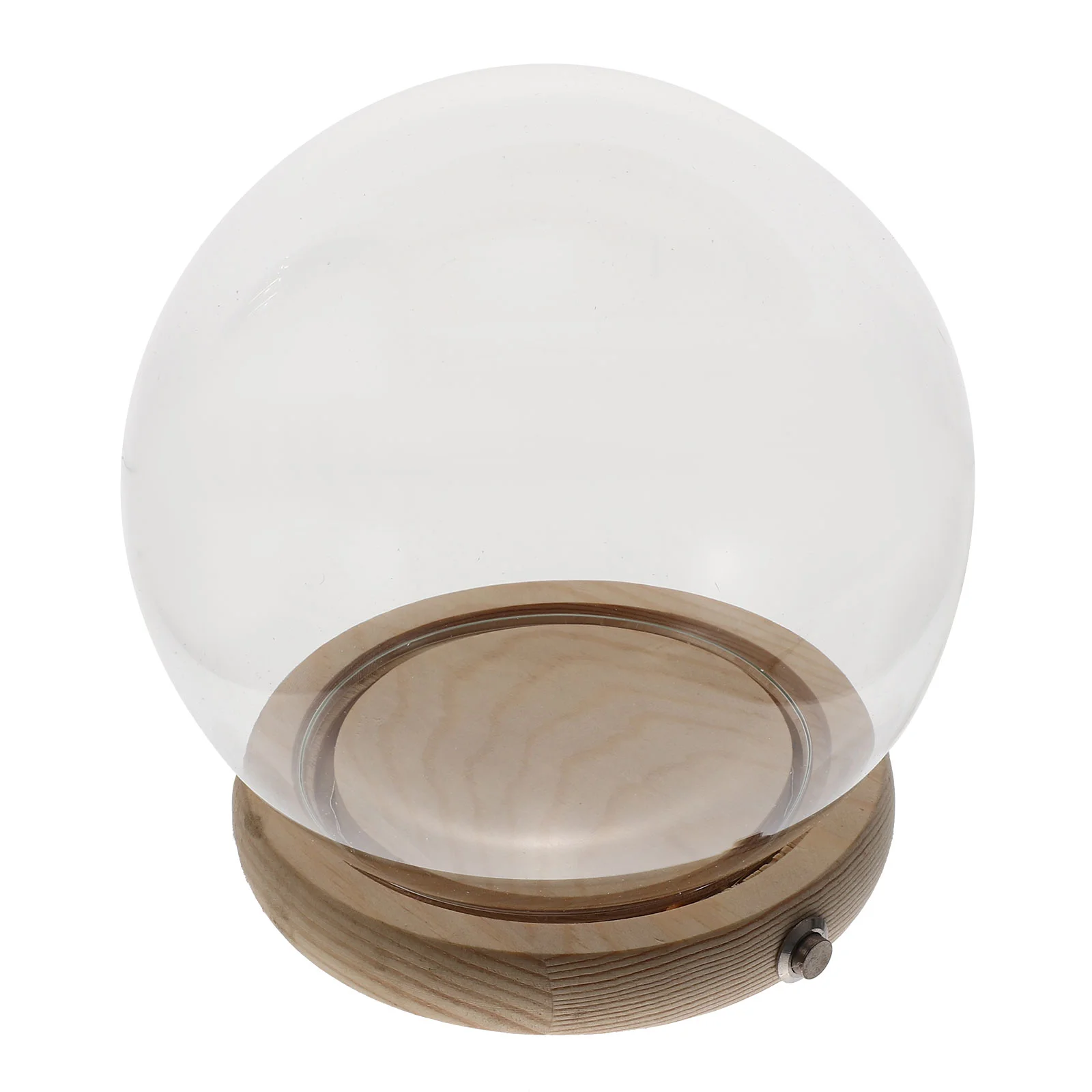 Стеклянная крышка ручной работы купольная прозрачная ваза настольная со