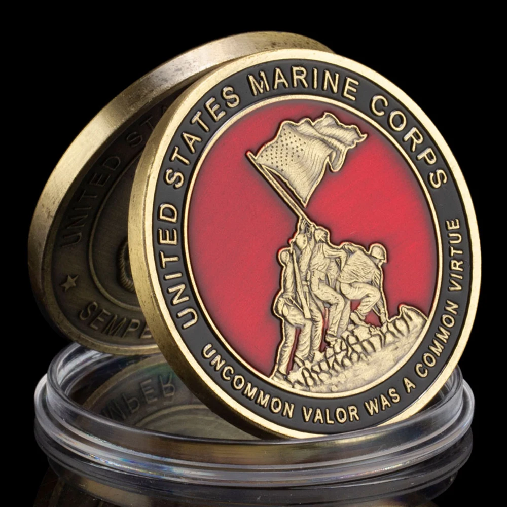 

Медная монета USMC