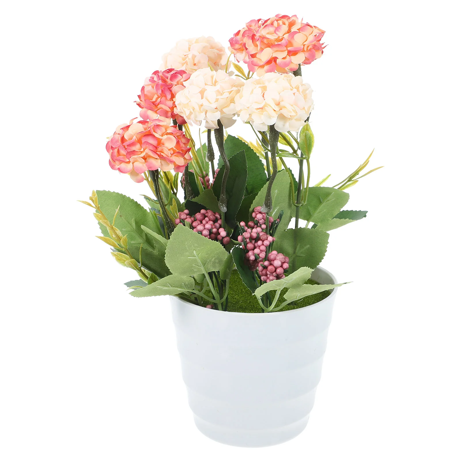 

Potted Flower Artificial Bonsai Flowers Simulation Rose Silk Desktop Fake Plant