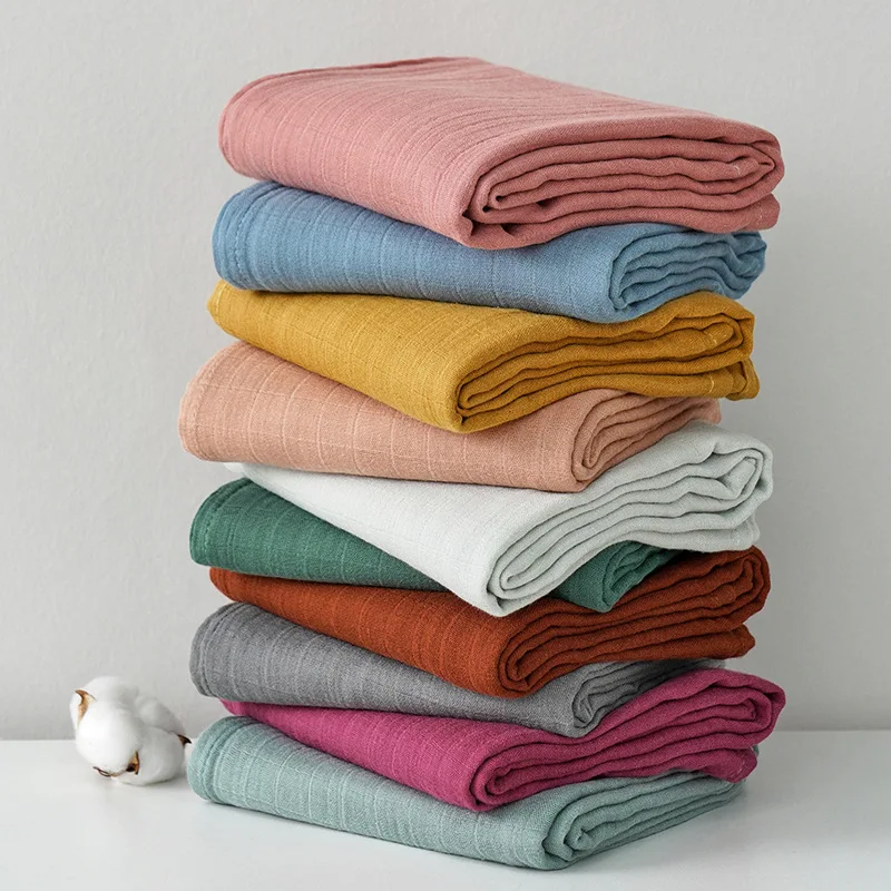 

120*110 см Двухслойное бамбуковое хлопковое газовое утепленное одеяло для новорожденных Детский Пеленальный Впитывающее пот и дышащее банное полотенце