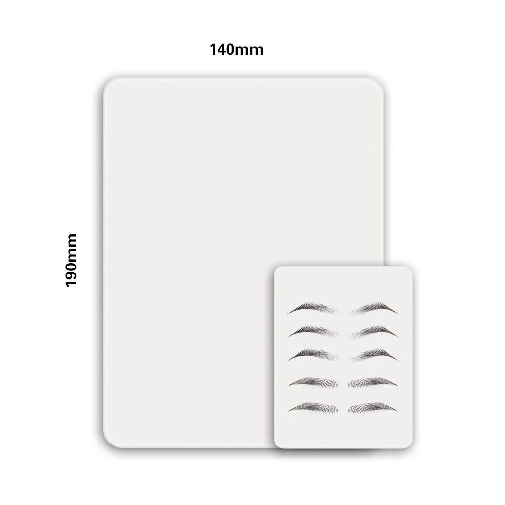 

Sdatter KZBOY 10PCS Double Sided PMU Silicone Soft Microblading Tattoo Latex Skin White Fake Training Skin Pads for Beginner