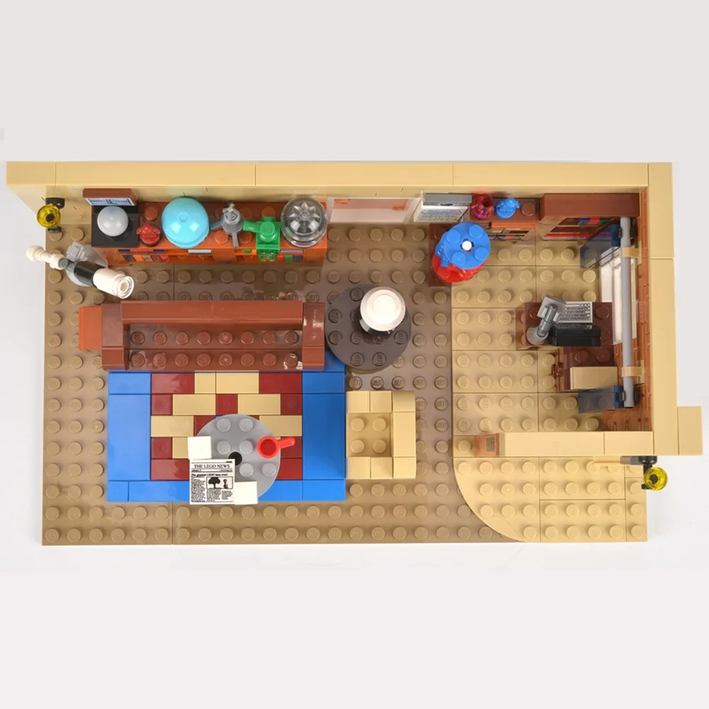 Американское ТВ Драма Большая Семейная Комната Bang Квартира Streetview Теория Друзей