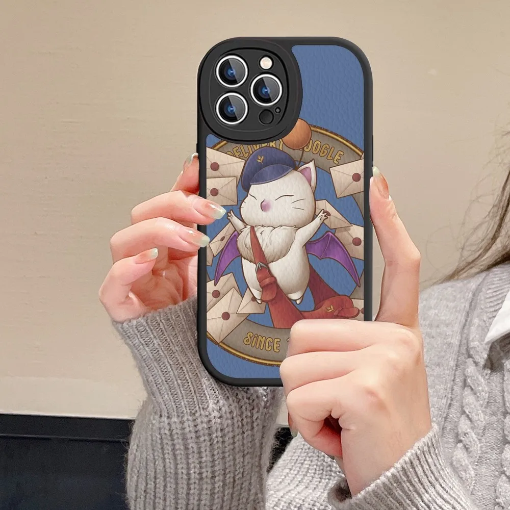 Чехол для телефона Moogle Final Fantasy из жесткой кожи iPhone 14 13 12 Mini 11 Pro Max Xs X Xr 7 8 Plus Fundas