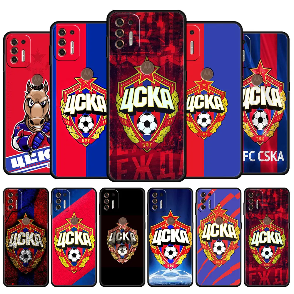 

Russian PFC CSKA MOSCOW Case Cover for Motorola Moto G9 Plus Play G30 Edge 20 30 Pro One Fusion G Stylus Phone Silicone Style