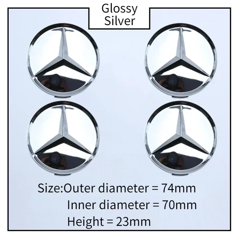 

Для Mercedes Benz W166 W212 W213 W246 W176 C260 C200 C300 C180 C63 W167 4 шт. Аксессуары для ступиц74 мм ABS автомобильные центральные крышки колес