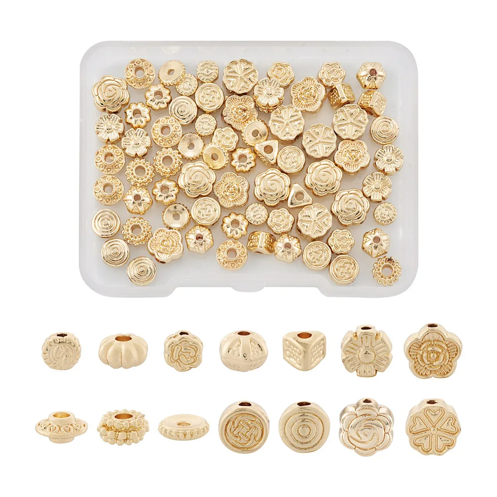 

84 шт., бусины из металлического сплава