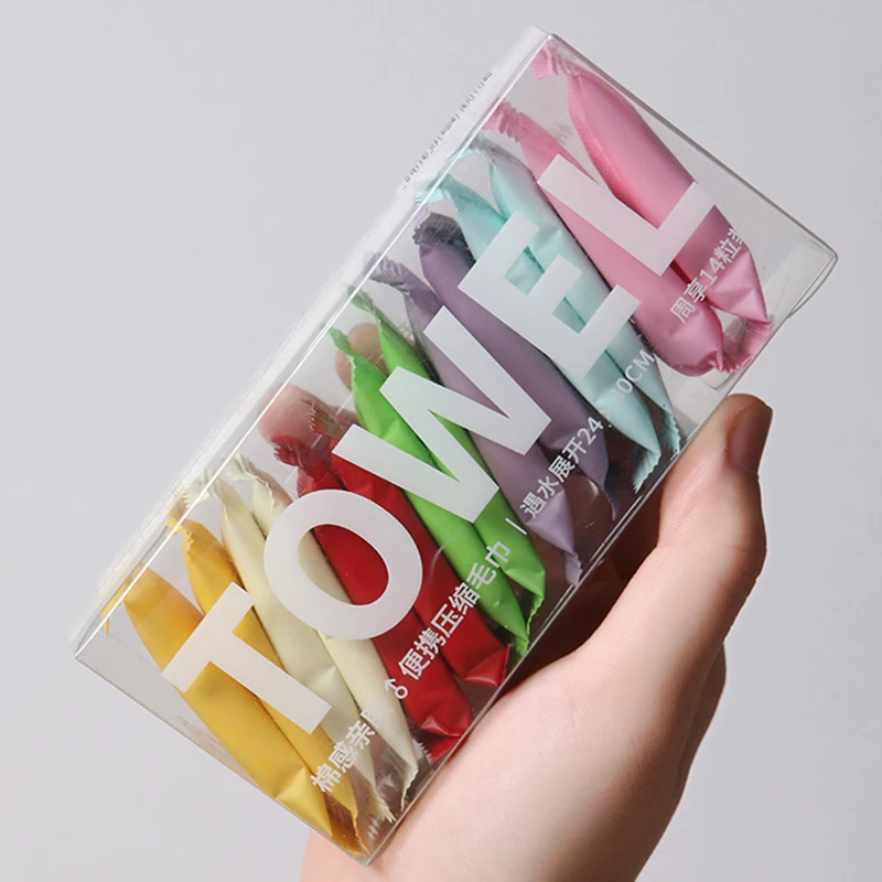 

Одноразовые сжатые полотенца из полиэстера/хлопка