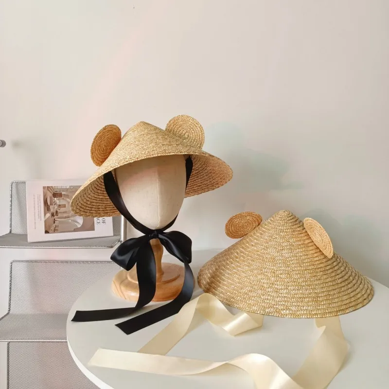 In Spring and Summer of 2023 The New Female Treasure Hat with Big Brim for Sun Protection and Ultraviolet Protection Is Concave.