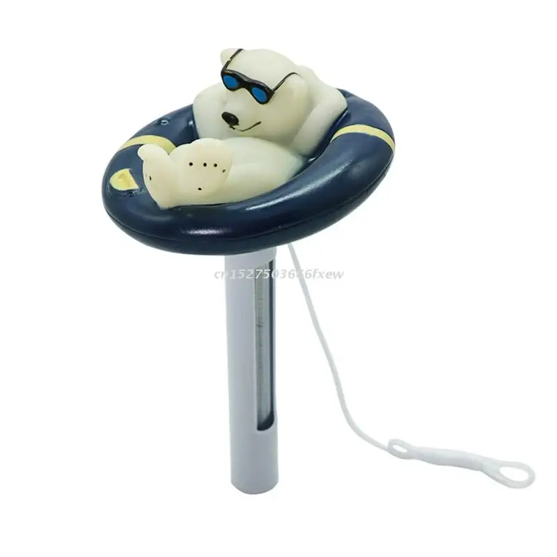 

Floating Pool Thermometer Swimming Pool Thermometer with Rope Cartoon Style Water Thermometer for Pool Bathing Tubs