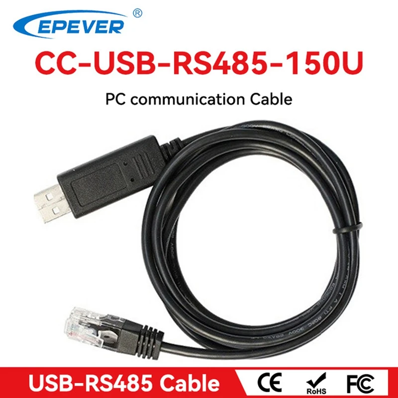 

USB-кабель EPEVER для связи, внешний USB-кабель для ПК RS485 для телефона, BN CN TRIRON Series, кабель солнечного контроллера