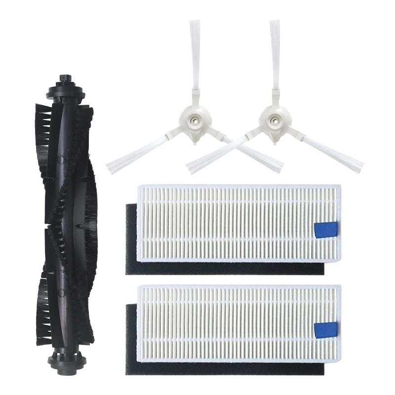 

5Pcs Robot Vacuum Cleaner Spare Parts Side Brushes HEPA Filter Main Brush Replacement for Vacuum Cleaner 360 S6
