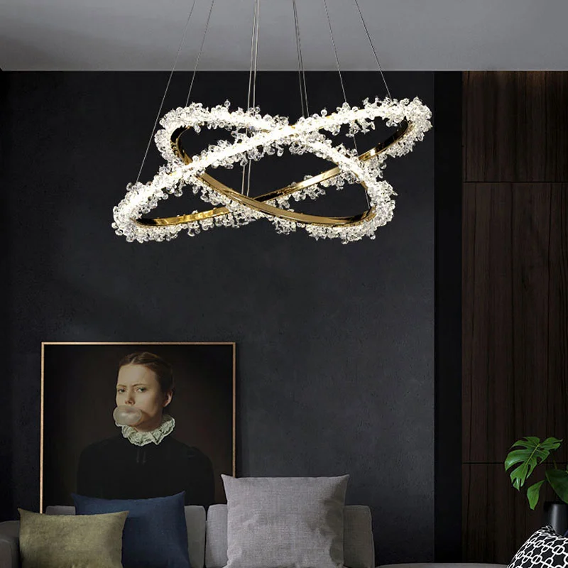 

Lighting for the Living room will Ceiling Kitchen Pendant Light Cristal Led Suspension Chandelier Lamp for Bedroom Hanging Light