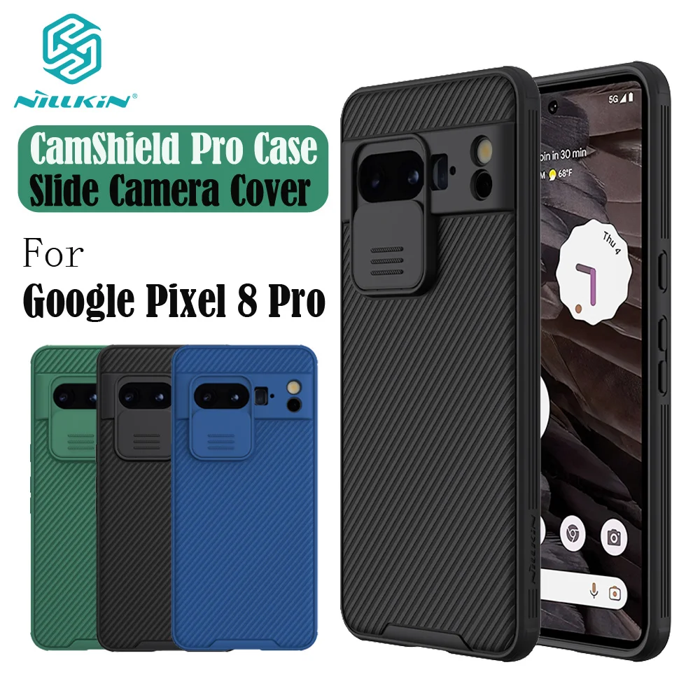 

For Google Pixel 8 7 6 Pro Case NILLKIN CamShield Pro Case Shockproof Slide Camera Len Privacy Protection Upgraded Back Cover