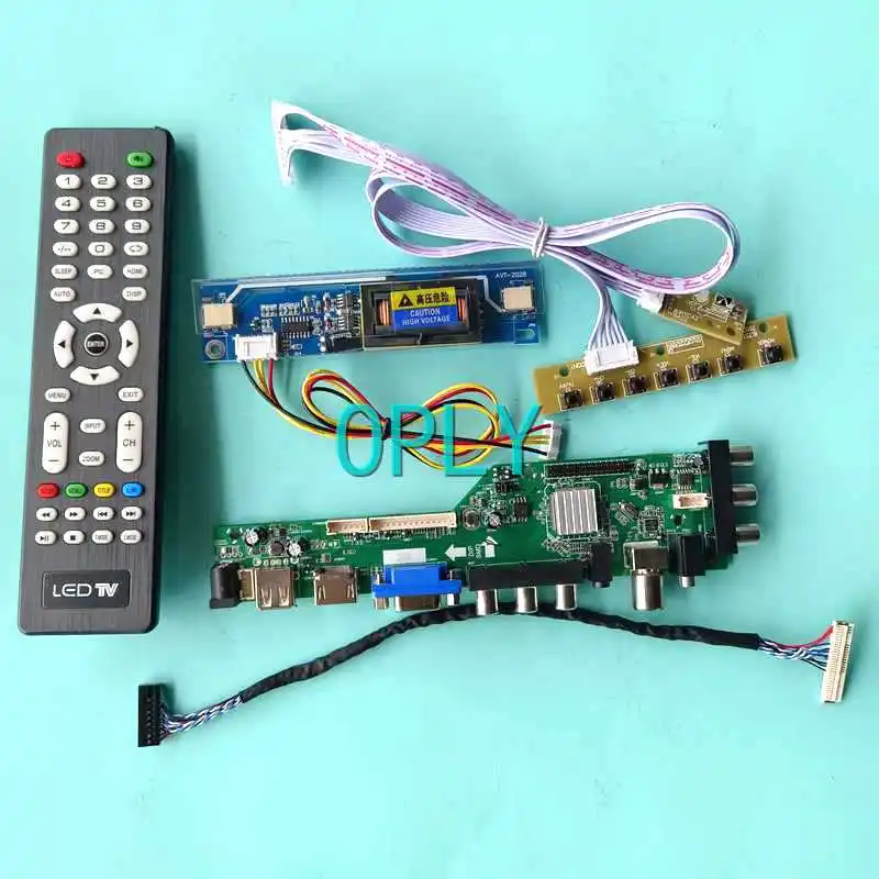 

For LM185WH1 LQ185T1LGN2 DVB Digital LCD Controller Board USB HDMI-Compatible VGA AV 18.5" DIY Kit 1366*768 2-CCFL LVDS 30 Pin