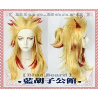 bluebeard brand rengoku kyojuro kyoujurou demon slayer kimetsu no yaiba authentic cosplay wig heat resistant hair fiber