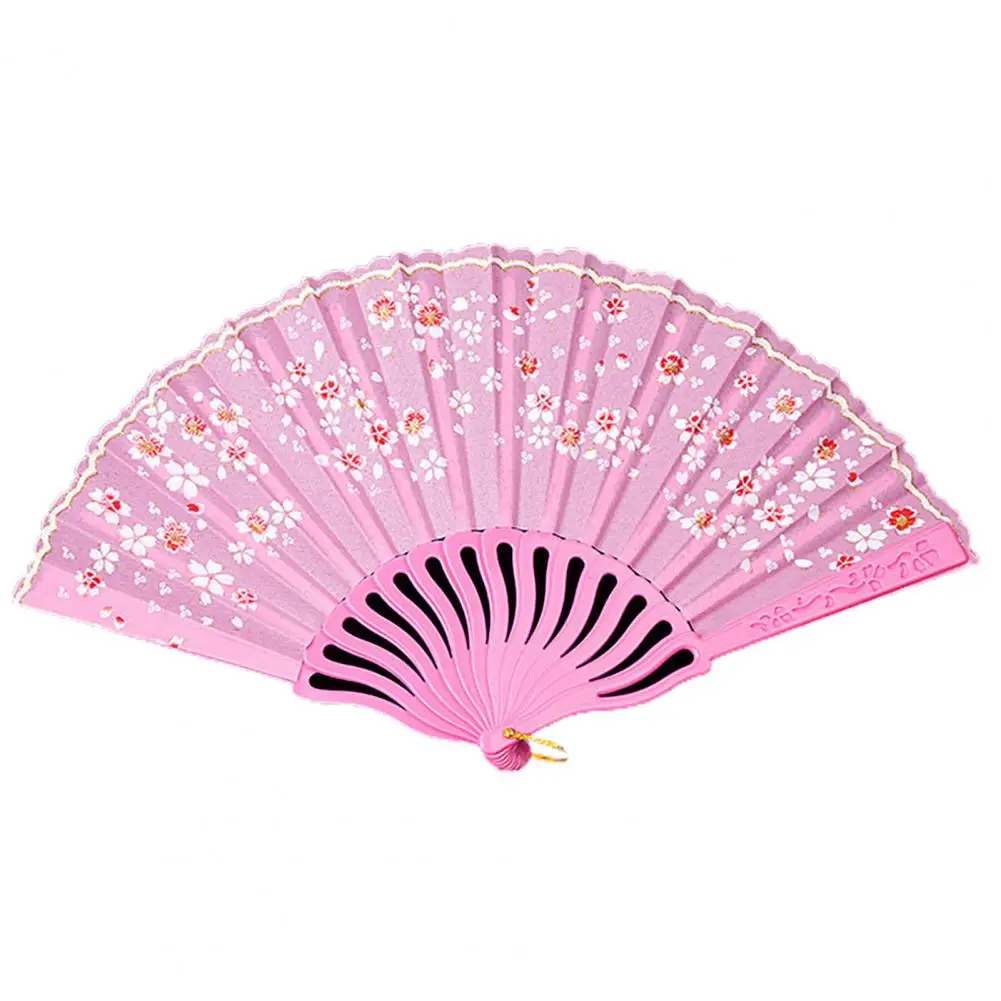 

Attractive Delicate Workmanship Exquisite Pattern Vintage Handheld Folding Fan Party Supplies Folding Fan Bamboo Fan