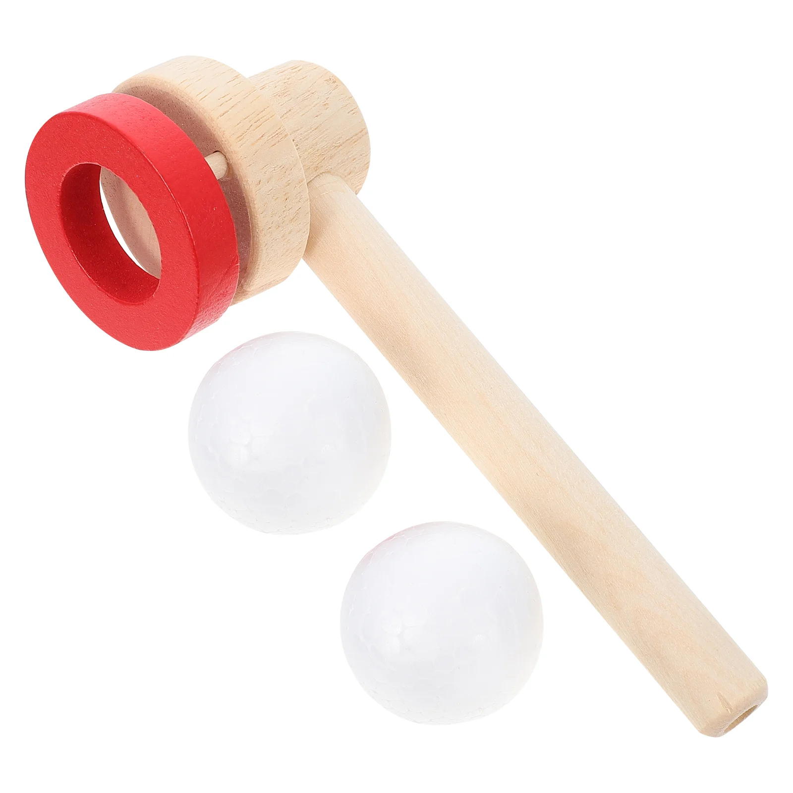 

1 Set of Wooden Floating Blow Pipe Toys Kids Balanced Blowing Playthings