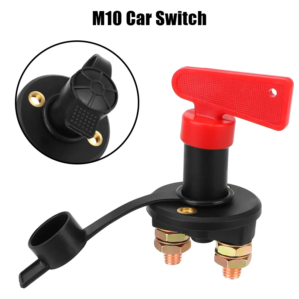 

Main Cut Off Kill Switch Vehicle Car Modified Isolator Disconnector Red Key Cut Off Battery 12V 24V Car Power Switch