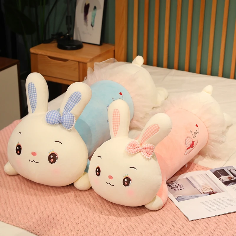 

70-105 см мультяшный длинный кролик, плюшевая подушка, мягкая подушка в виде животного, милый кролик, игрушки для девочек, детский подарок на де...