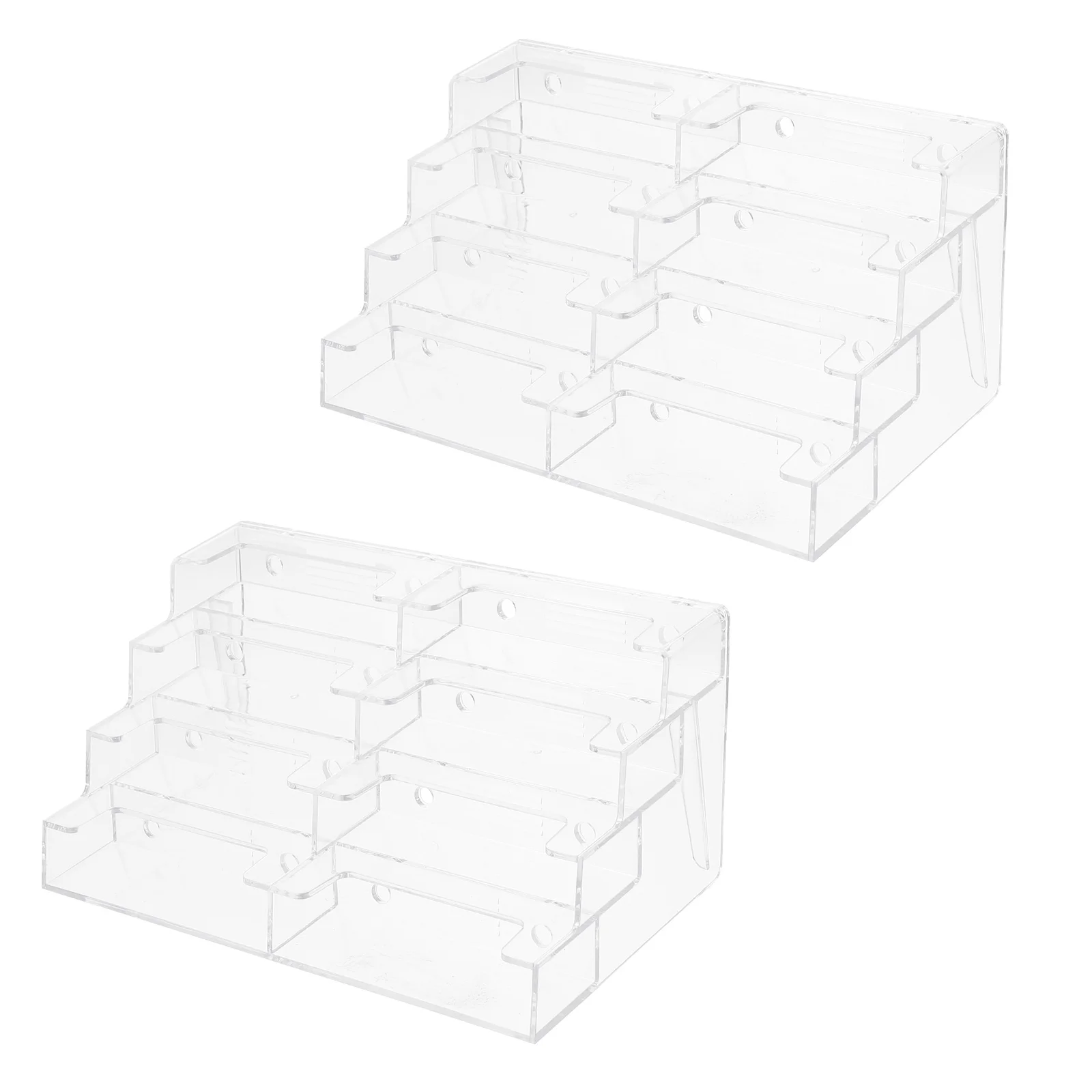 

2pcs Case Display Stand Business Case Transparent Business Holder for Exhibition Supplies