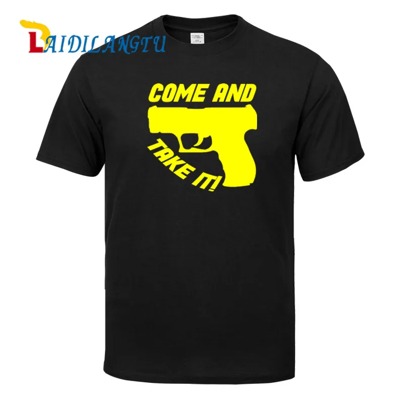 

Мужская мода 2022, футболка с надписью «Come and Take It» (Gun), футболка с рисунком патриота, Мужская хлопковая футболка, летняя модная одежда