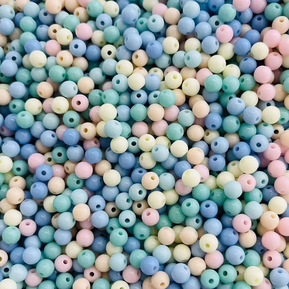 100 шт. разноцветные бусины для изготовления ювелирных изделий