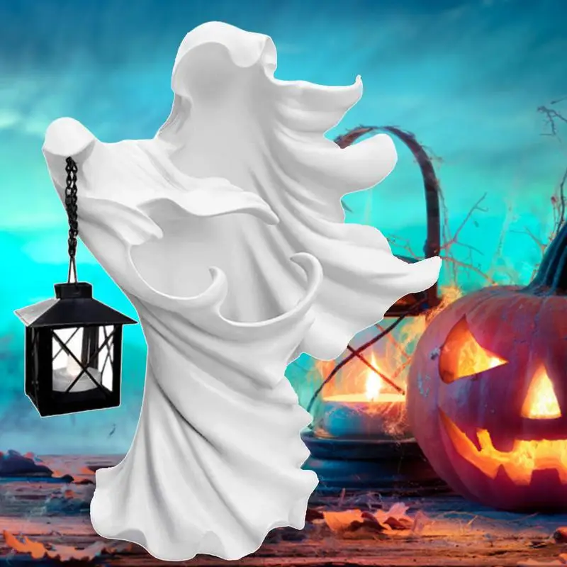 

Хэллоуин, призрак, орнамент, ад-мессенджер с фонариком, статуя, Безликий призрак, скульптура для двора, газона, сада, украшение для дома