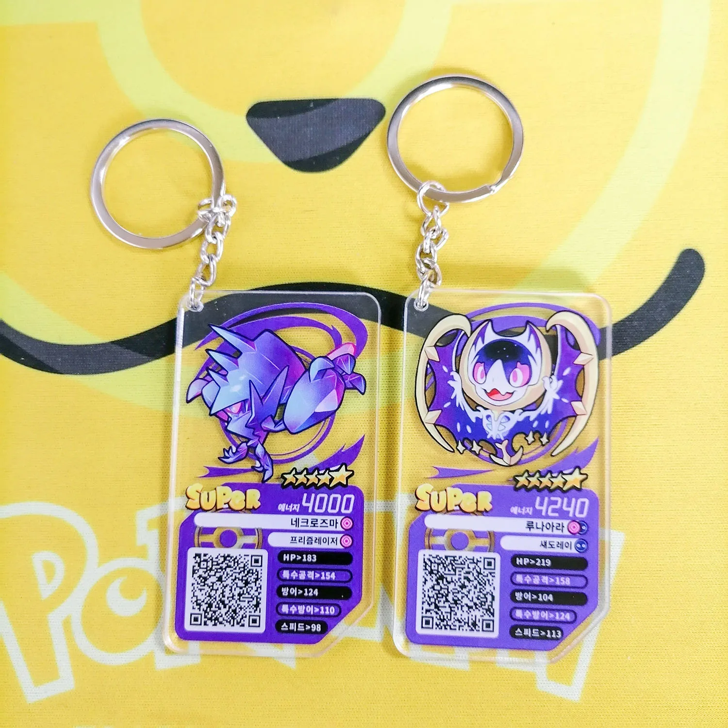 

Диски Pokemon Gaole, аркадная игра, QR-карта, Ga акция, Ole диски, Lunala Necrozma, акриловый брелок, подвеска для детей, подарки, коллекция