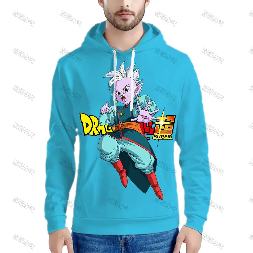 Man Sweatshirts Couple Outfit Harajuku Hoodies for Men HD Prin Essentials Men's Dragon Ball Z Clothing Leisure Anime New Fashion