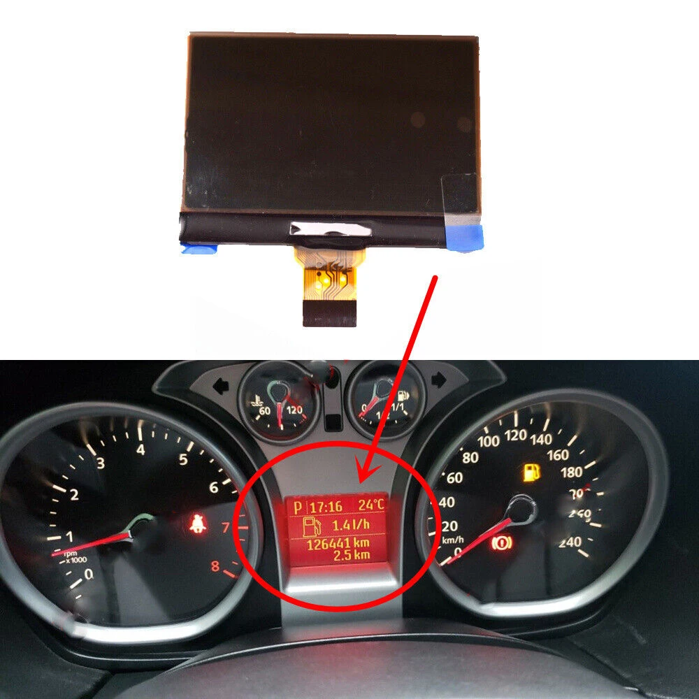 

Automobile Accessories LCD Display Screen Black Cluster Dashboard Display Screen Kuga Instrument For Ford Focus