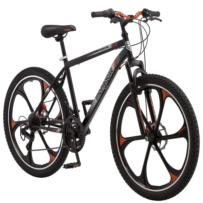 

Revo Twist Shifters, Durable Mag Wheel Mountain Bike, 21 Speeds, Men's Frame, Stylish Orange & White On, 26" Wheels Bike