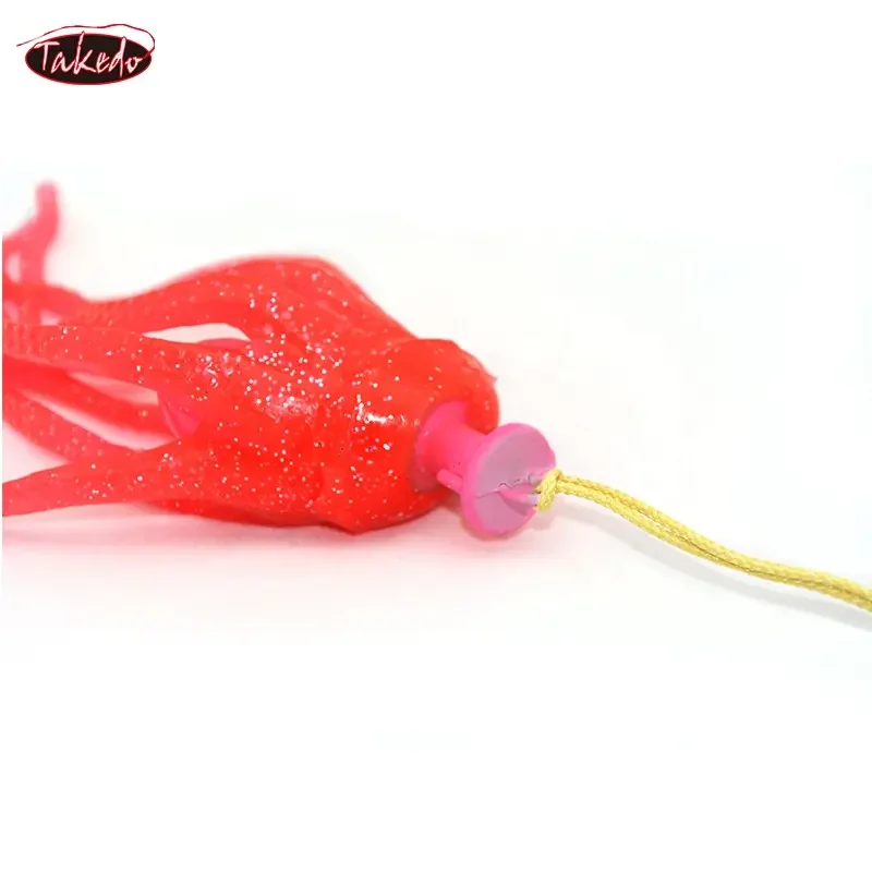 Фото Мормышка со свинцовой головкой-осьминогом TAKEDO LG01 150 г, УФ ТПР с крючком, мягкие рыболовные приманки №4