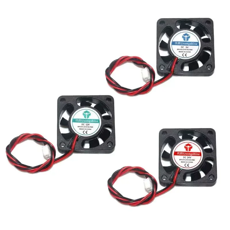 

1PC DC 2Pin Mini 3010 Cooling Fan 5V/12V/24V 30MM 30x30x10mm Small Exhaust Fan for 3D Printer