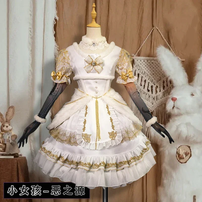 Костюм для косплея Game Identity V маленьких девочек костюм Алисы DeRoss Prime Evils милое